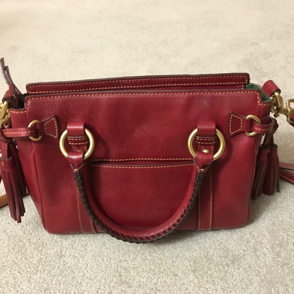 Dooney & Bourke Large Florentine Leather Front Pocket Satchel - Picture 2 of 9